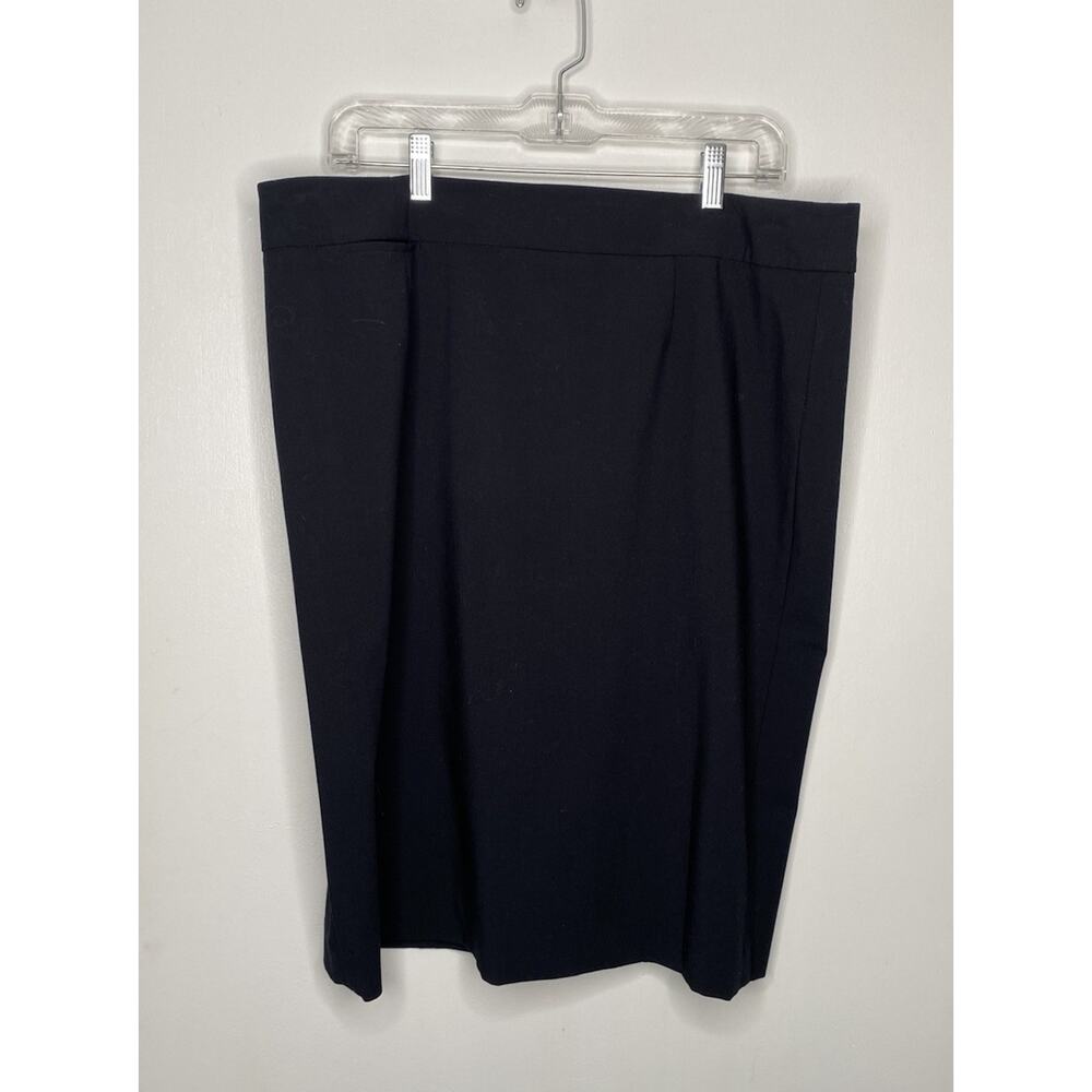 CALVIN KLEIN Women's Lightweight Polyester Career Pencil Skirt Black Size 16